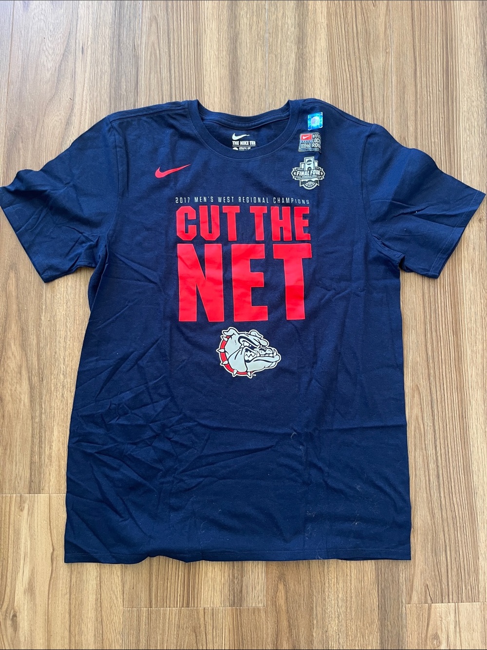 Nike Navy Blue 'Cut The Net' Bulldogs Graphic Tee